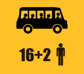 16 + 2 fős autóbusz rendelés